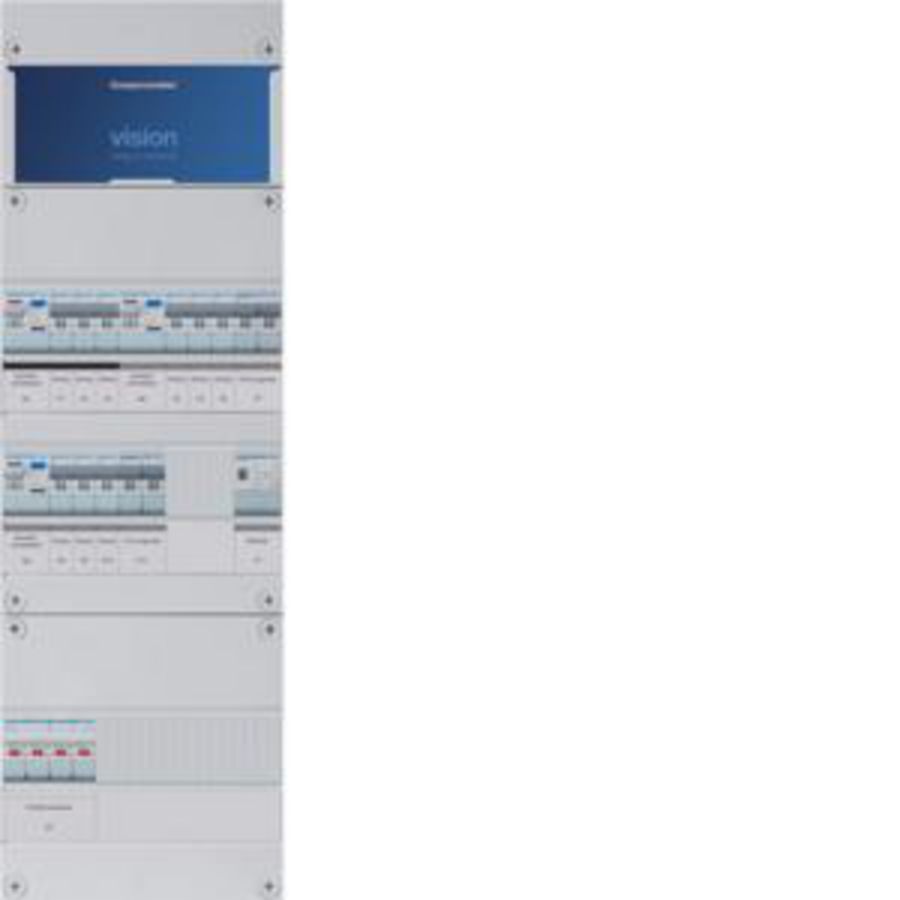 Groepenkast 9-groepenverdeler HS 3xALS 2P 30mA +F+F+T 3-fase