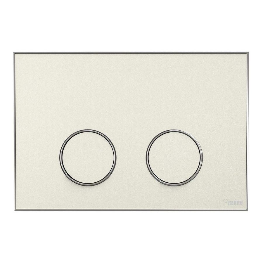Frame Bedieningsplaat MEPA 2-toets zand-matzilver