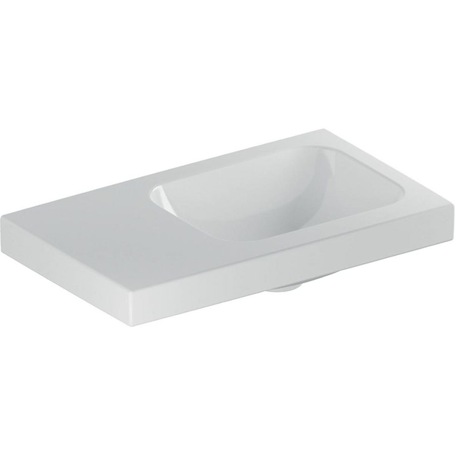 iCon Light fontein 53x31cm zonder kraangat aflegvlak links zonder overloop wit