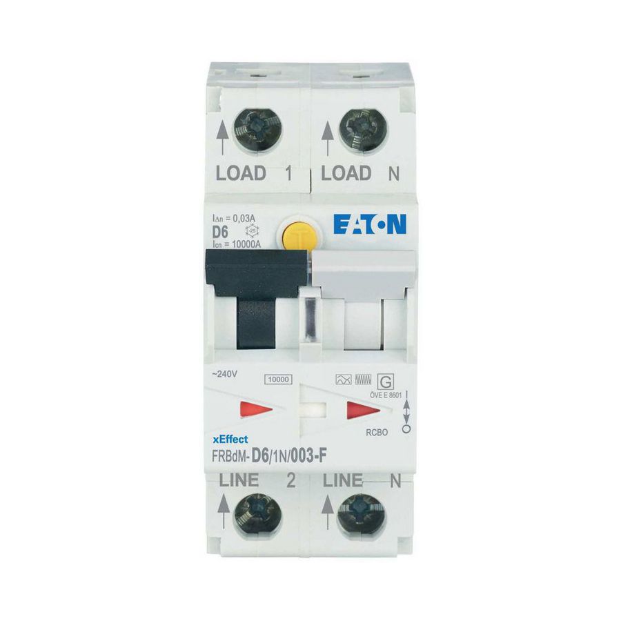 Aardlekautomaat digi RCBO FRBdM 1P+N 6A D-karakteristiek 30mA 10kA F