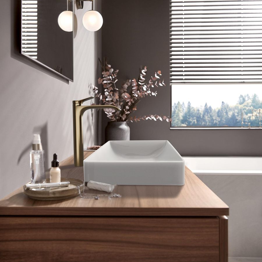 Wastafelmengkraan Vivenis 1-hendel 250 CoolStart waskom z. Brushed Bronze