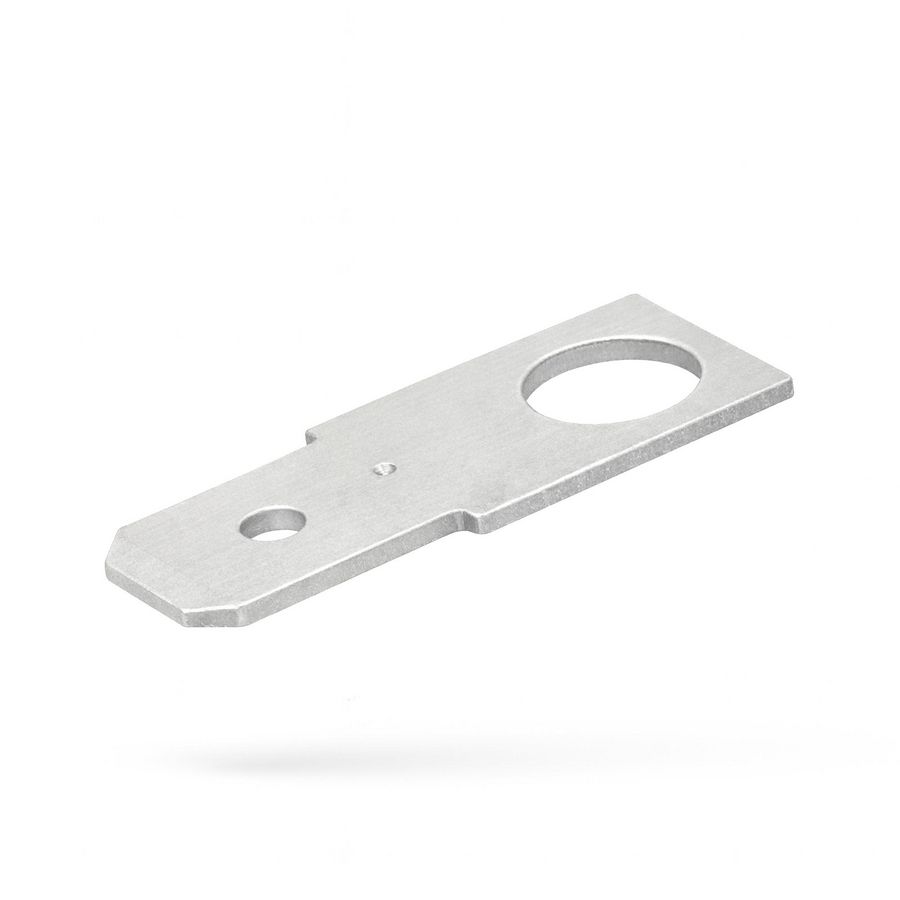 Kist a 100st. Vlakstekerhuls tab 6,3x0,8 boutgat M4 H=180gr.