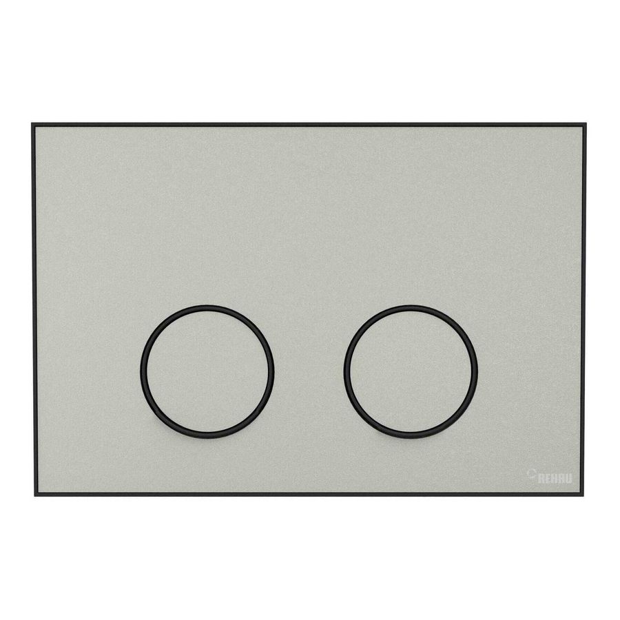 Frame Bedieningsplaat MEPA 2-toets warmgrijs-matzwart