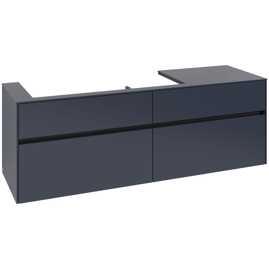 Wastafelonderkast Collaro 1600x548x500mm Marine Blue C029B0VQ
