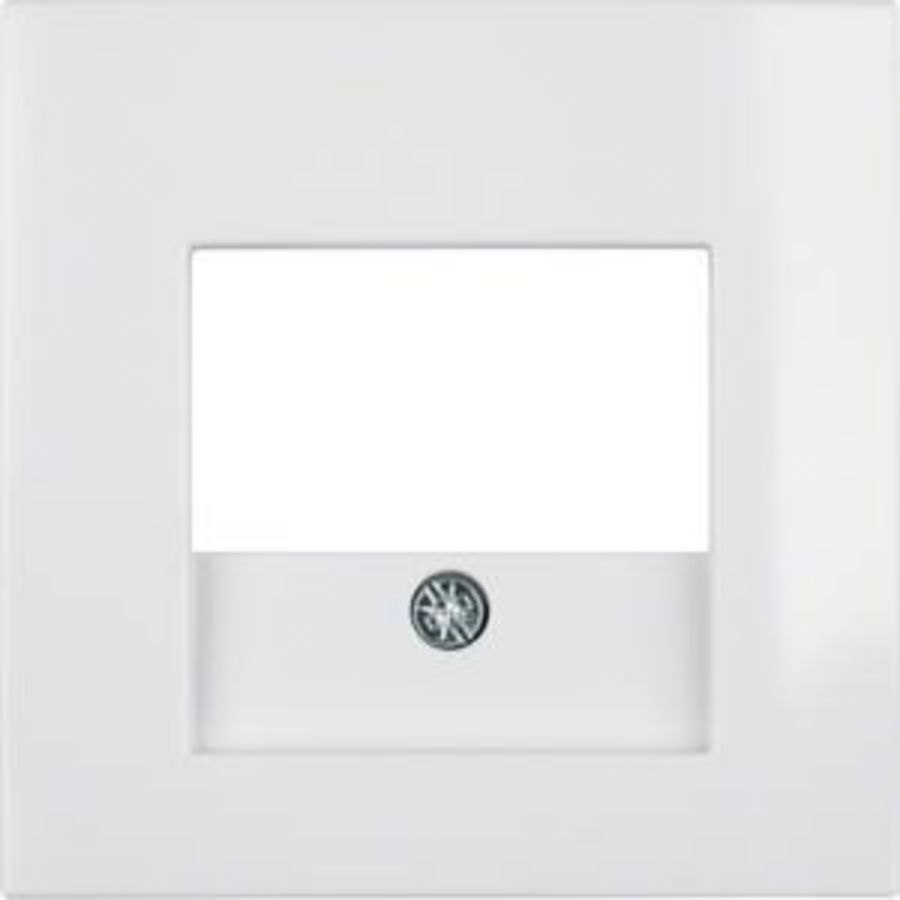 Centraaldoos dubbel RJ-aring berker S.1/B.3/B.7 polar wit glans