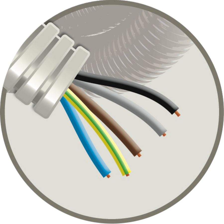 Haspel a 200m. SNELFLEX voorbedrade buis 20mm H07V-U5G2,5 Thesla