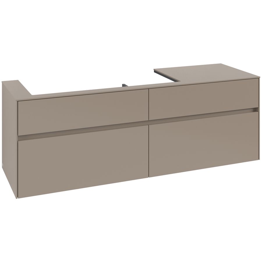 Wastafelonderkast Collaro 1600x548x500mm Taupe C029B0VM