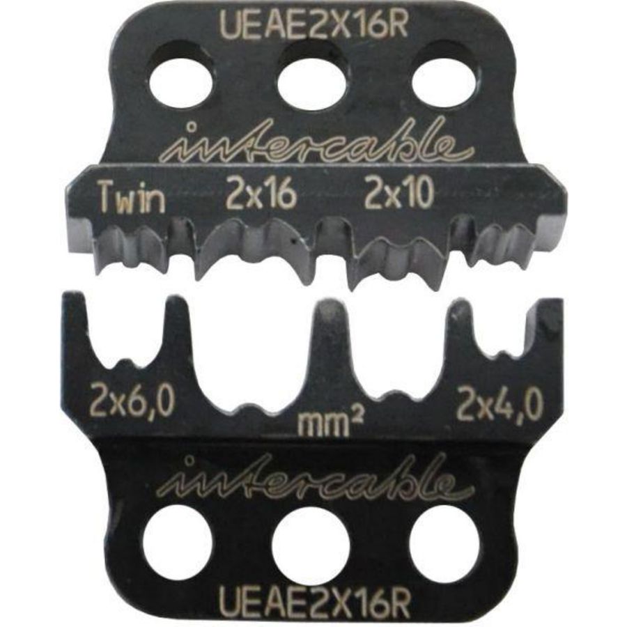 Persinzetstuk voor twin-adereindhuls 2x4-2x16mm²
