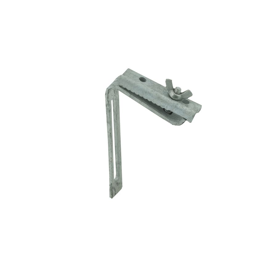 BIS Golfplaatklem verzinkt 116mm tbv klemmend bevestigen van dakgoten aan golfplaat VVE=50