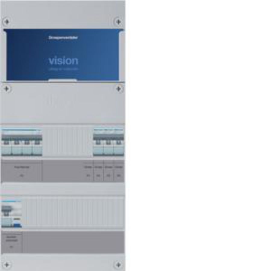 Groepenkast 4-groepen-uitbreidingsverdeler ALS 30mA/HACO/direct +D