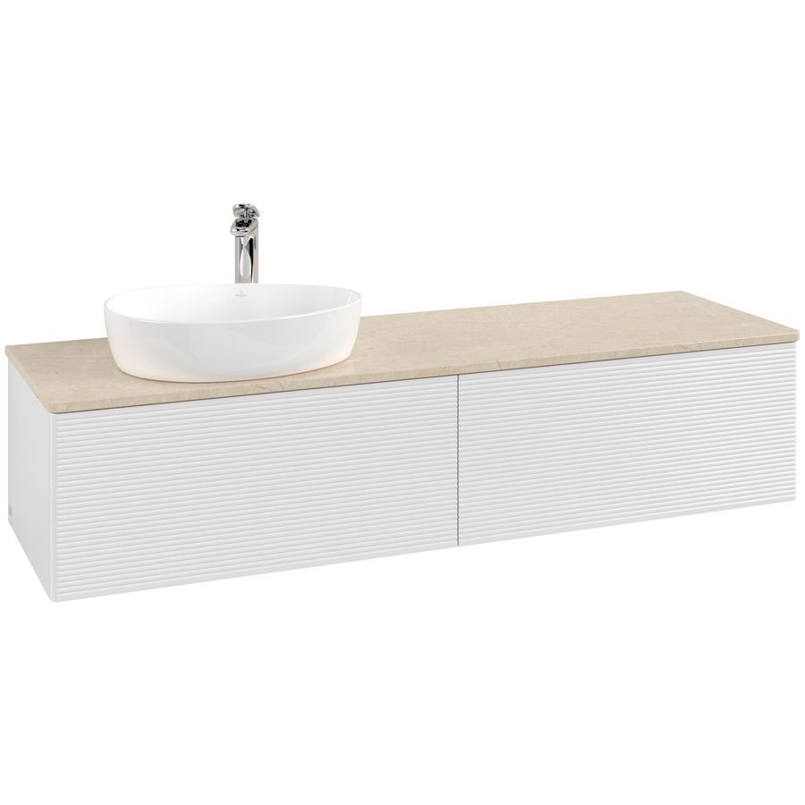 Wastafelonderkast Antao 1600x360x500mm G.White.L K37153GF