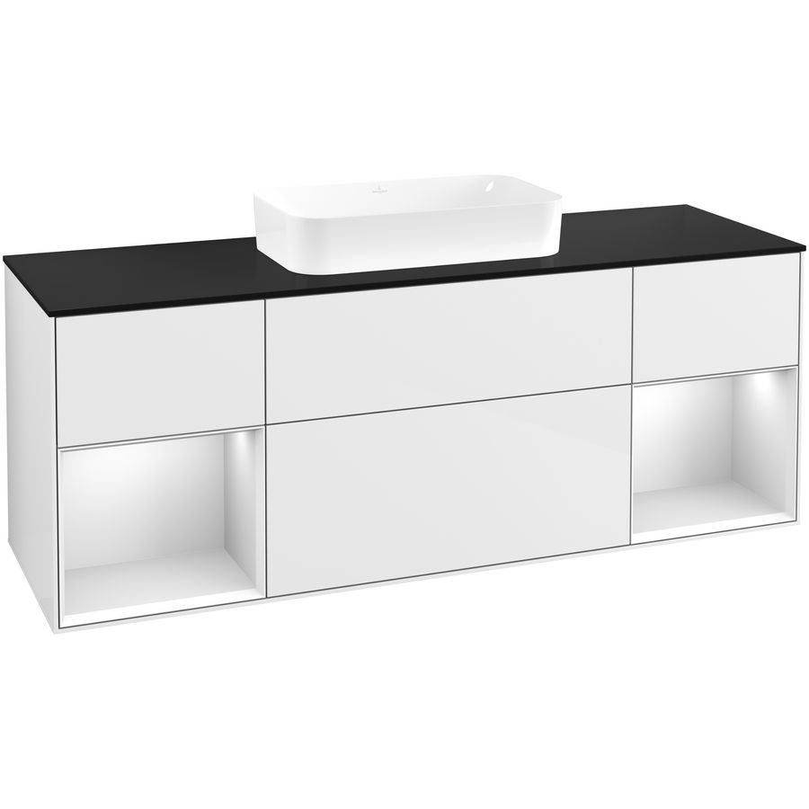 Wastafelonderkast Finion 1600x603x501mm G.White.L F742MTGF
