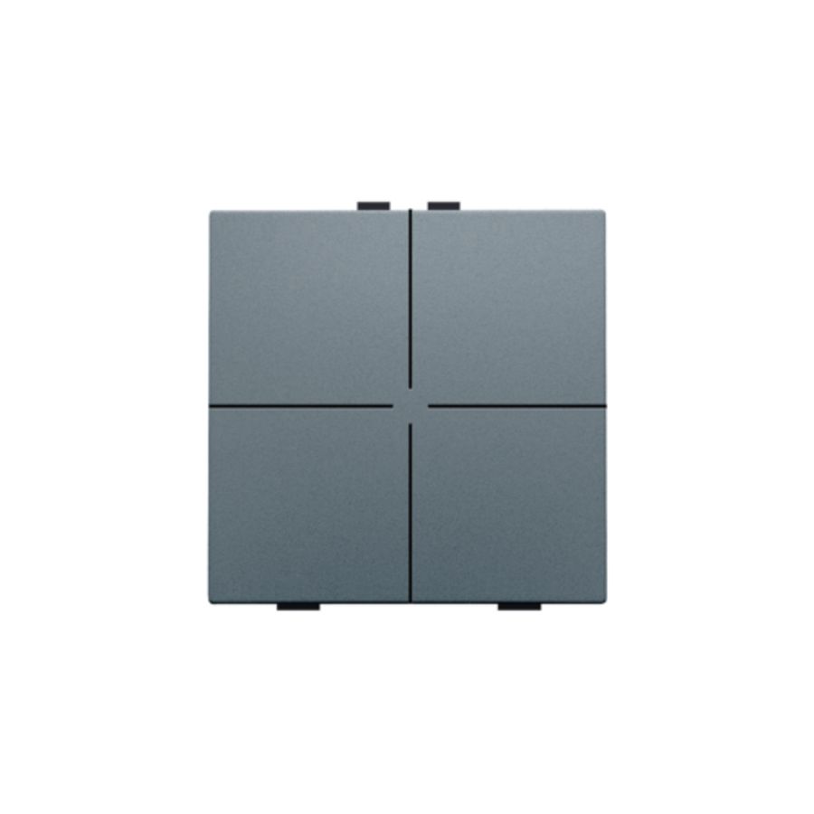 4-voudig drukknop Home Control blue grey coated