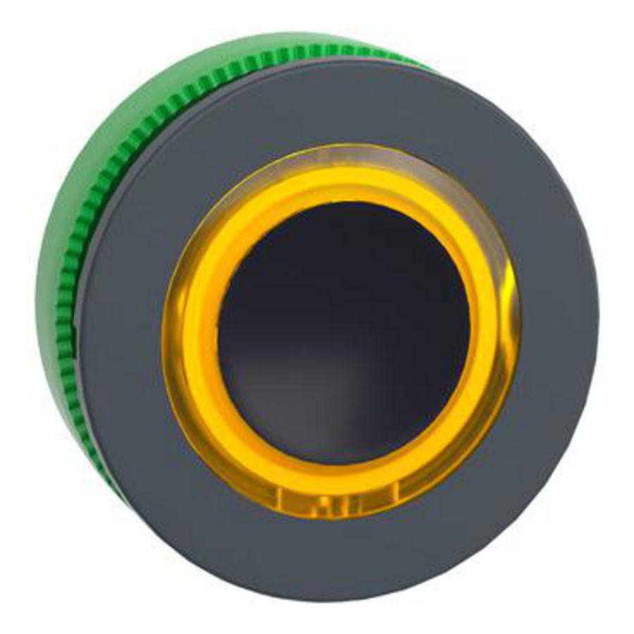 flush mounted illuminated push button yellow with flush caps
