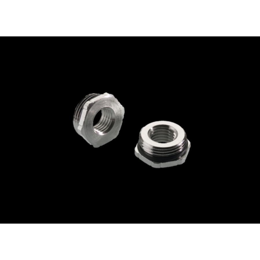 Reduceerring messing vernikkel 6-kant PG13-PG9 met O-ring 80.13/09