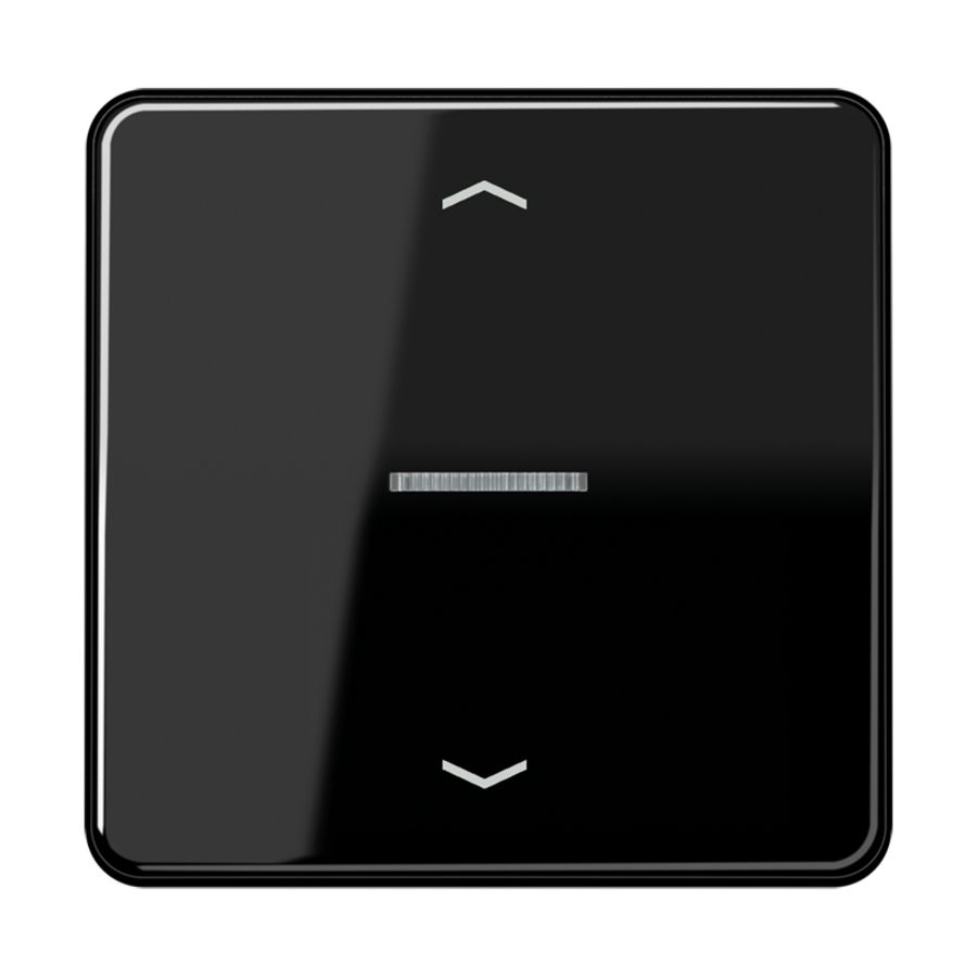 Stuurafdekking CD 1voudig zwart pijl HOME