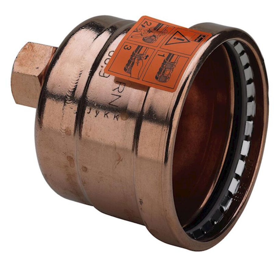 Eindkap/eindstuk Profipress XL cu 88,9mm m. aansl.3/4" bn.