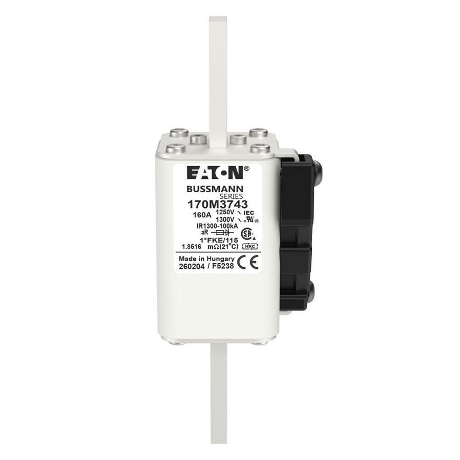 Zekering h. snelheid 160A AC 1250V 100kA compact 1 45 VVE=2