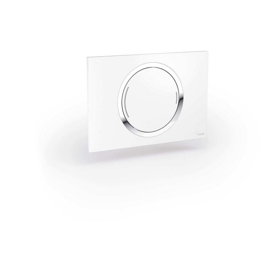 WC-Bedieningsplaat Zero 2-toets wit
