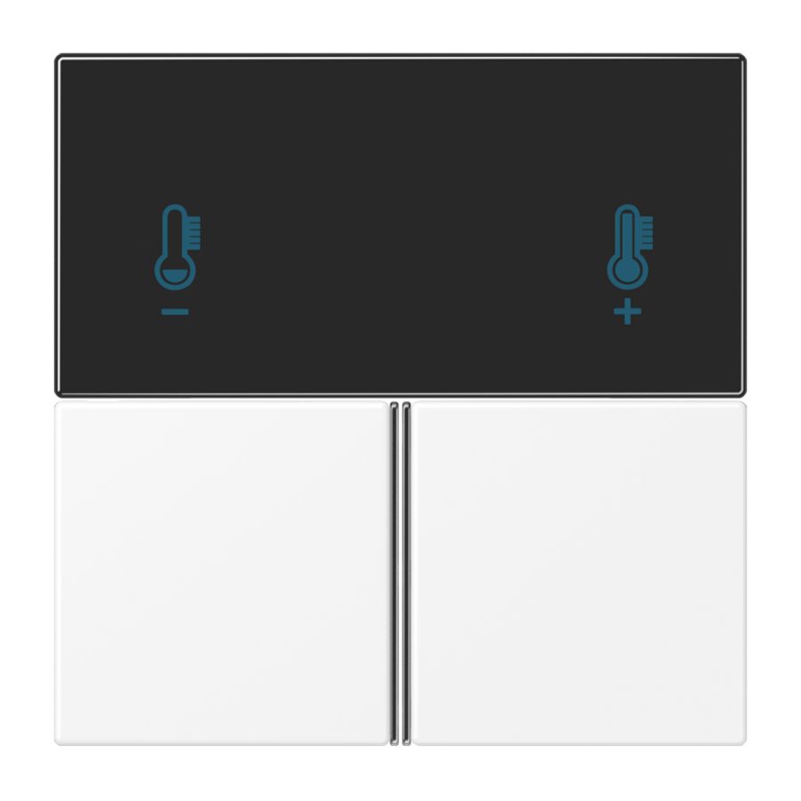 Compact tastafdekking F40 LS matwit KNX RCD