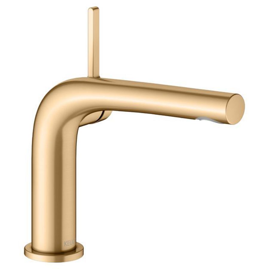 1-hendel wastafelmengkraan 120 geen trekstang afvoergarnituur Messing