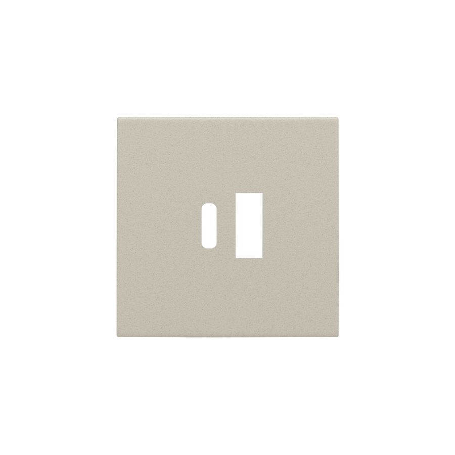 Afwerkingsset voor dubbele smart USB-A- en USB-C-lader sand textured