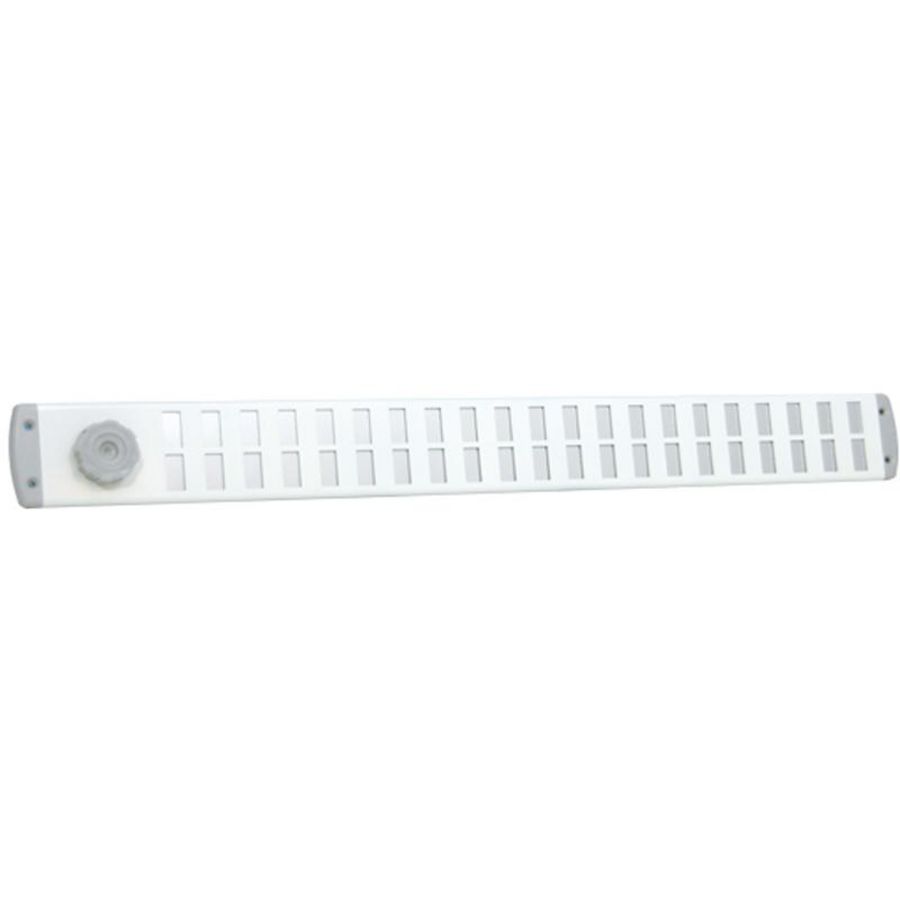 ALU schuifrooster Bold Line 650x65mm wit