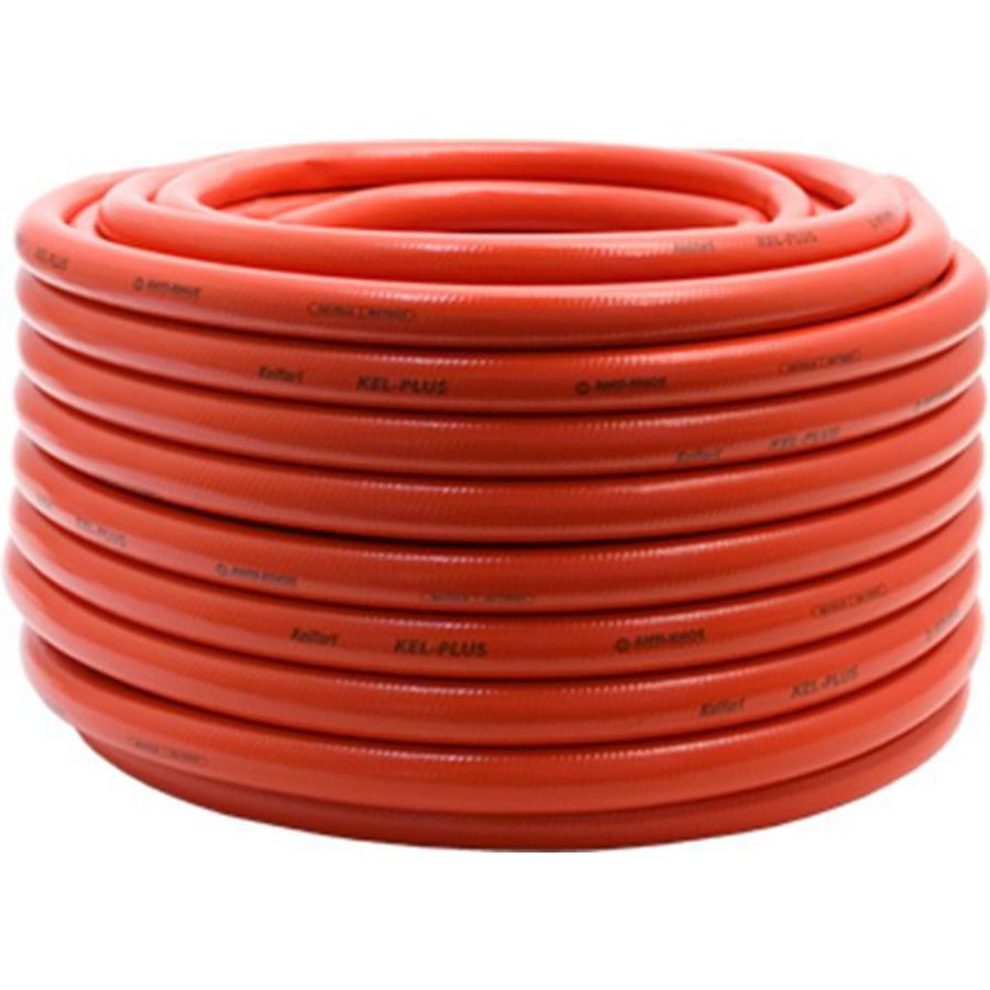Rol a 50m. Waterslang rubber rood 1/2