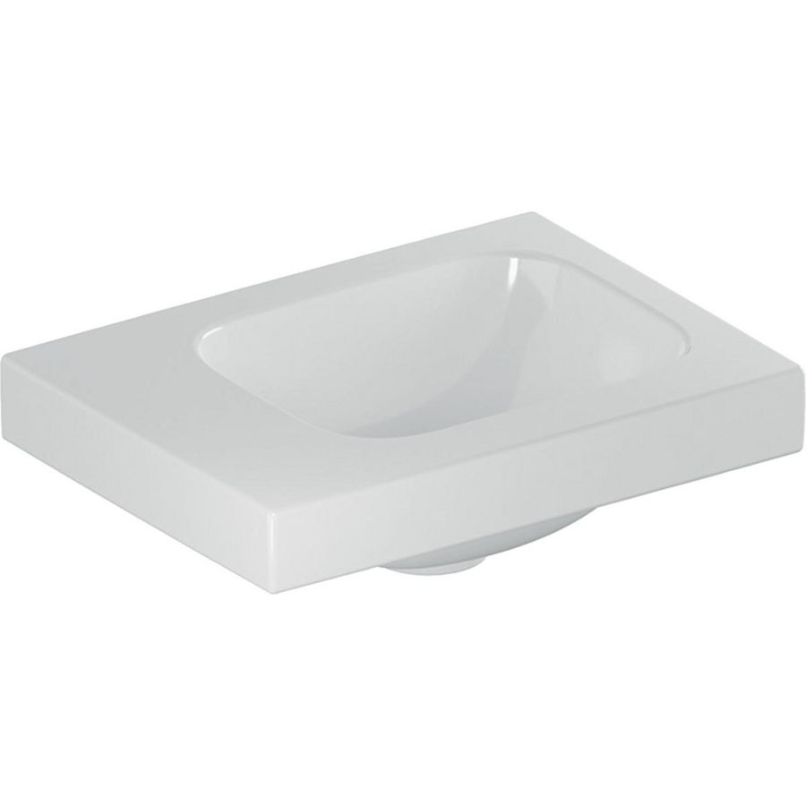 iCon Light fontein 38x28cm zonder kraangat aflegvlak links zonder overloop wit Keratect