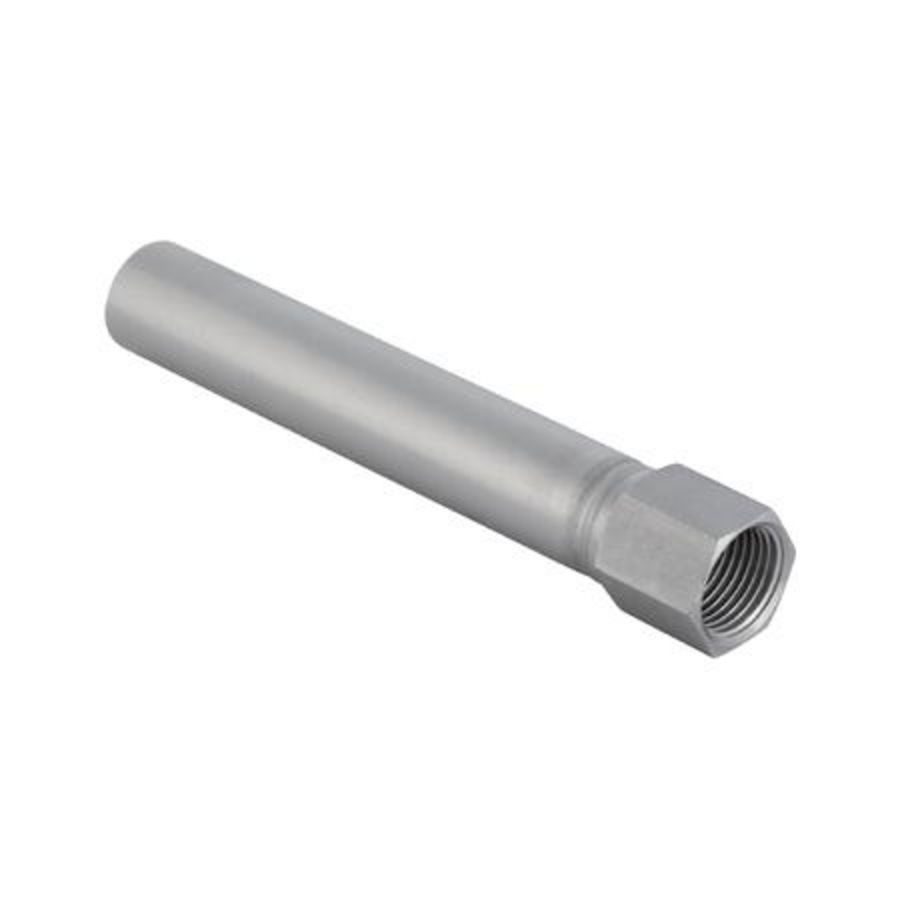 Insteekstuk lang MAPRESS RVS spie-einde 22x1/2"bn.dr. VVE=5