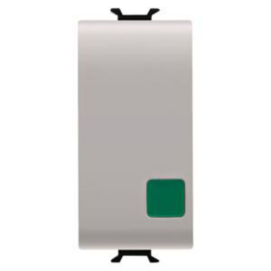 PUSH-BUTTON 1P 250V ac-NO+NC 16A-START-GREEN LENS-1 VVE=12