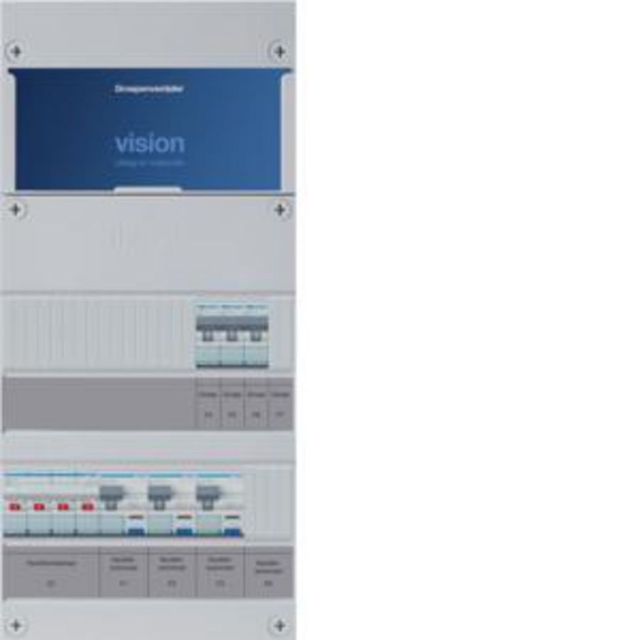Groepenkast 6-groepenverdeler HS ALS 30mA/HACO/direct 3-fase