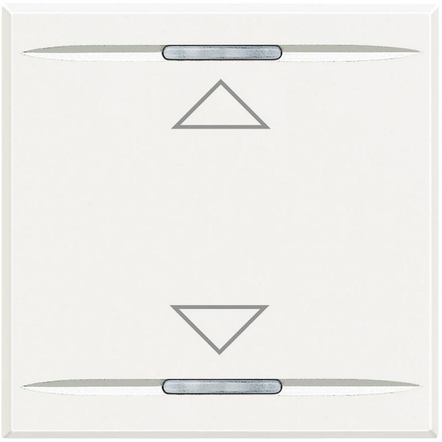Wipschakelaar Pijl op/neer 2f 2 modulen Axolute White VVE=10