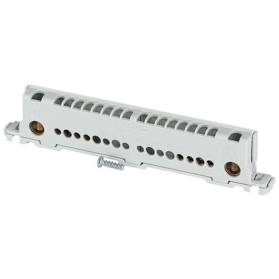 N/PE klem voor Inst.kast IKA 2x4,5 +2x5,5mm²/1x8,5mm² PE-6 VVE=50