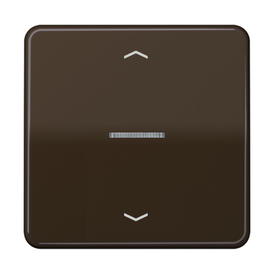 Stuurafdekking CD 1voudig bruin pijl HOME