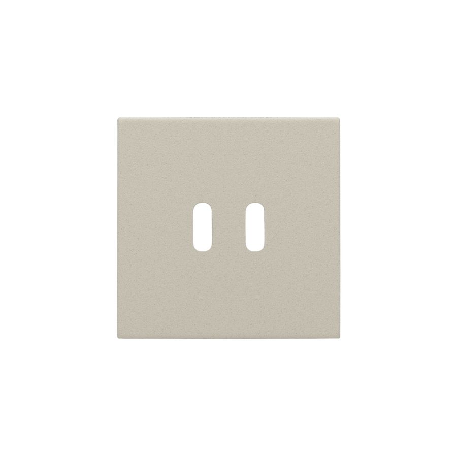 Afwerkingsset voor dubbele smart USB-C-lader sand textured