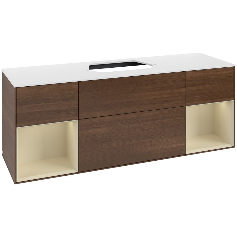 Wastafelonderkast Finion 1600x603x501mm W.Veneer F451HJGN