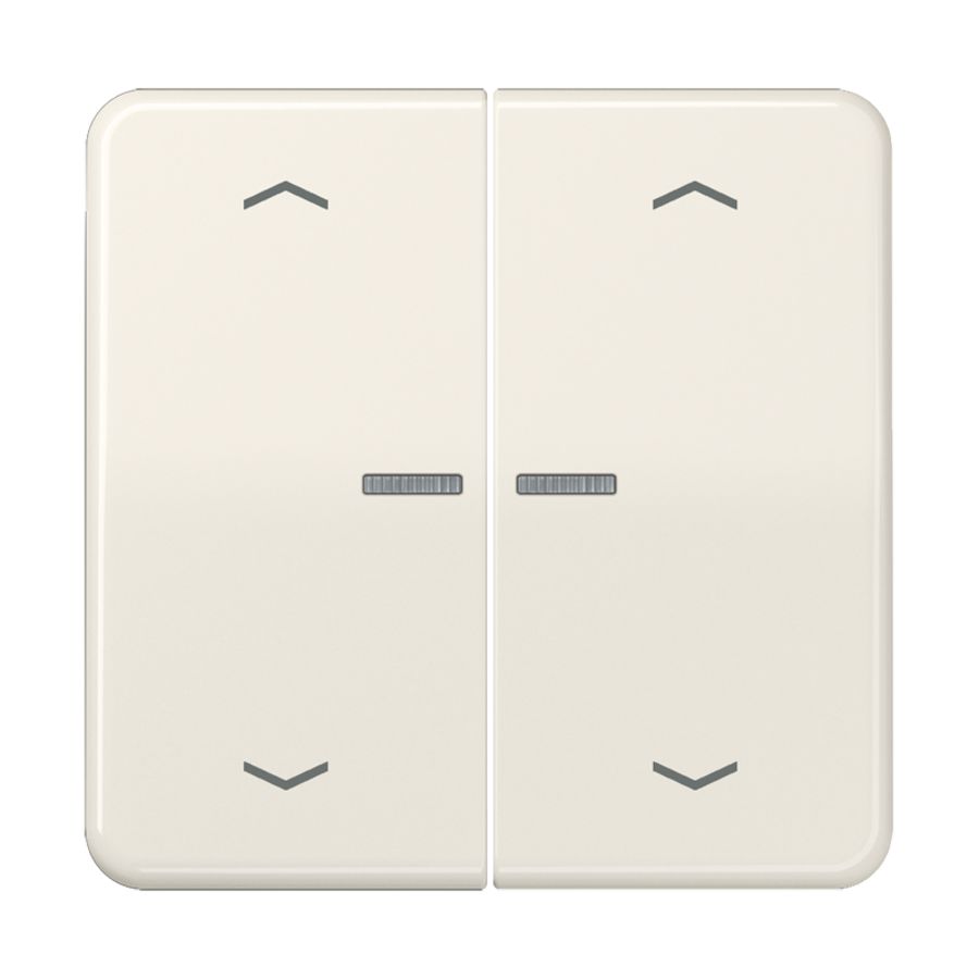 Stuurafdekking CD 2voudig wit pijl HOME