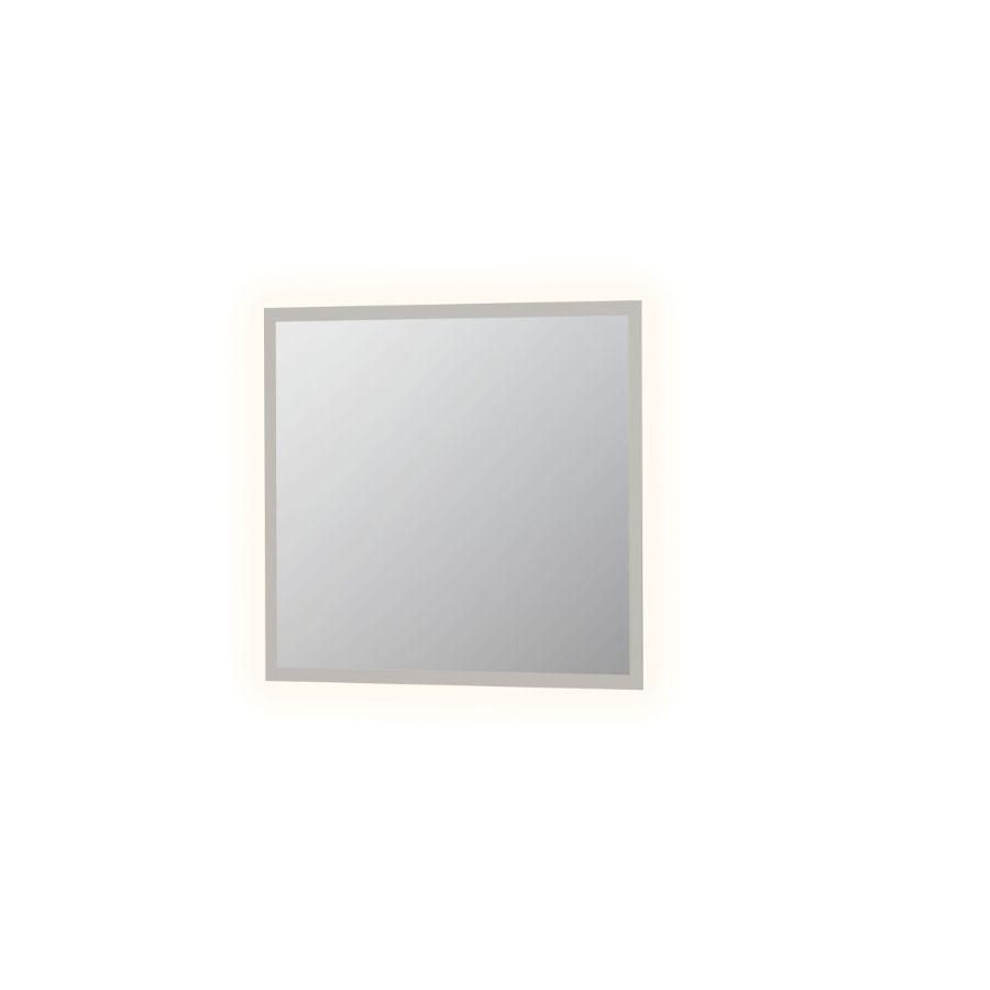 Spiegel SP7 op aluminium kader met gematteerd LED verlichting rondom en sensor schakelaar 800x900mm