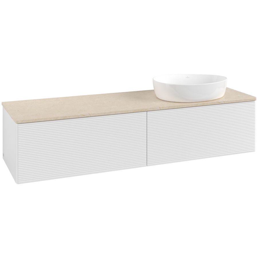Wastafelonderkast Antao 1600x360x500mm G.White.L K38113GF