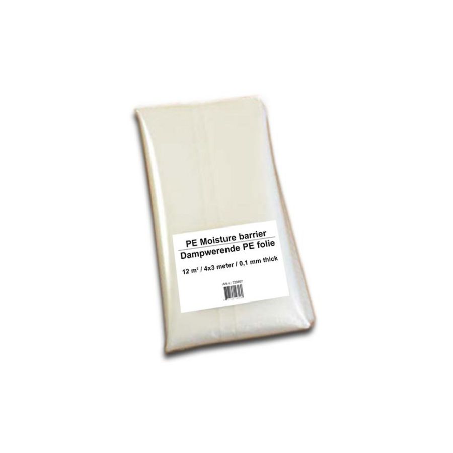 Dampwerende folie 4x3mtr dikte=0,1mm (12m²)