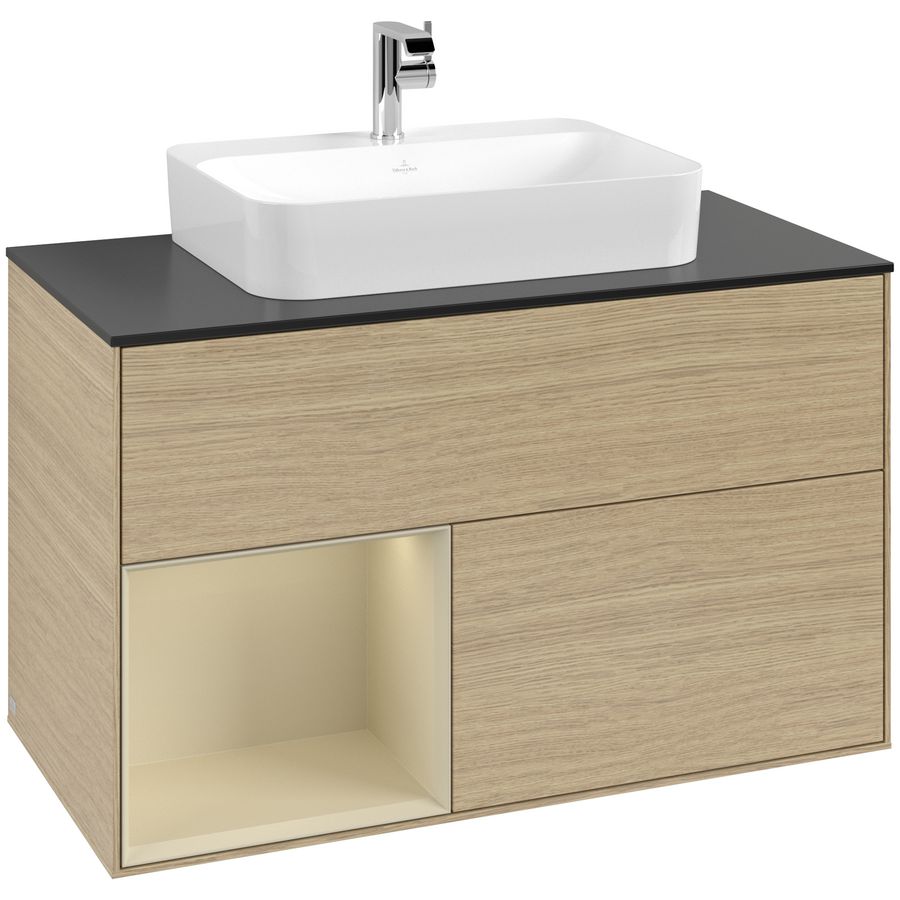 Wastafelonderkast Finion 1000x603x501mm Oak Veneer F362HJPC