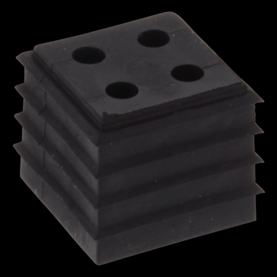 Inzetstuk Conmaxx klein (1 EH) gesneden t.b.v. kabel 4x3-4mm zwart VVE=10