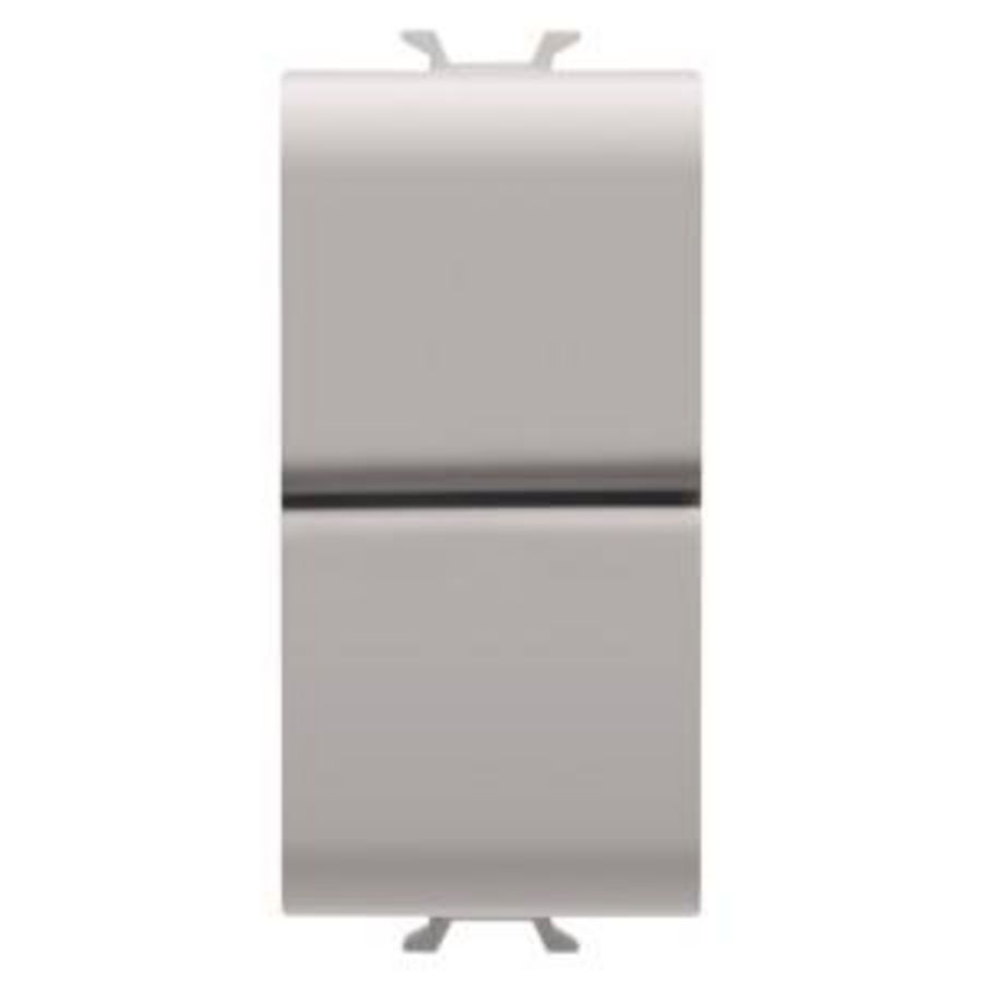 PUSH-BUTTON 1P 250V ac-NO+NO 16A-DOUBLE-1 MODULE-NAT VVE=12