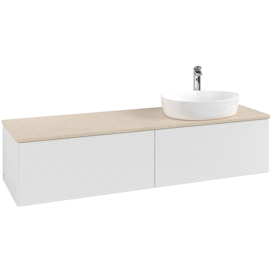 Wastafelonderkast Antao 1600x360x500mm G.White.L K38153GF