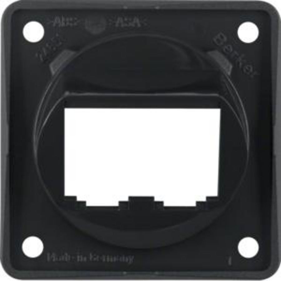 Draagplaat 2V BTR/E-dat modules berker Integro zwart