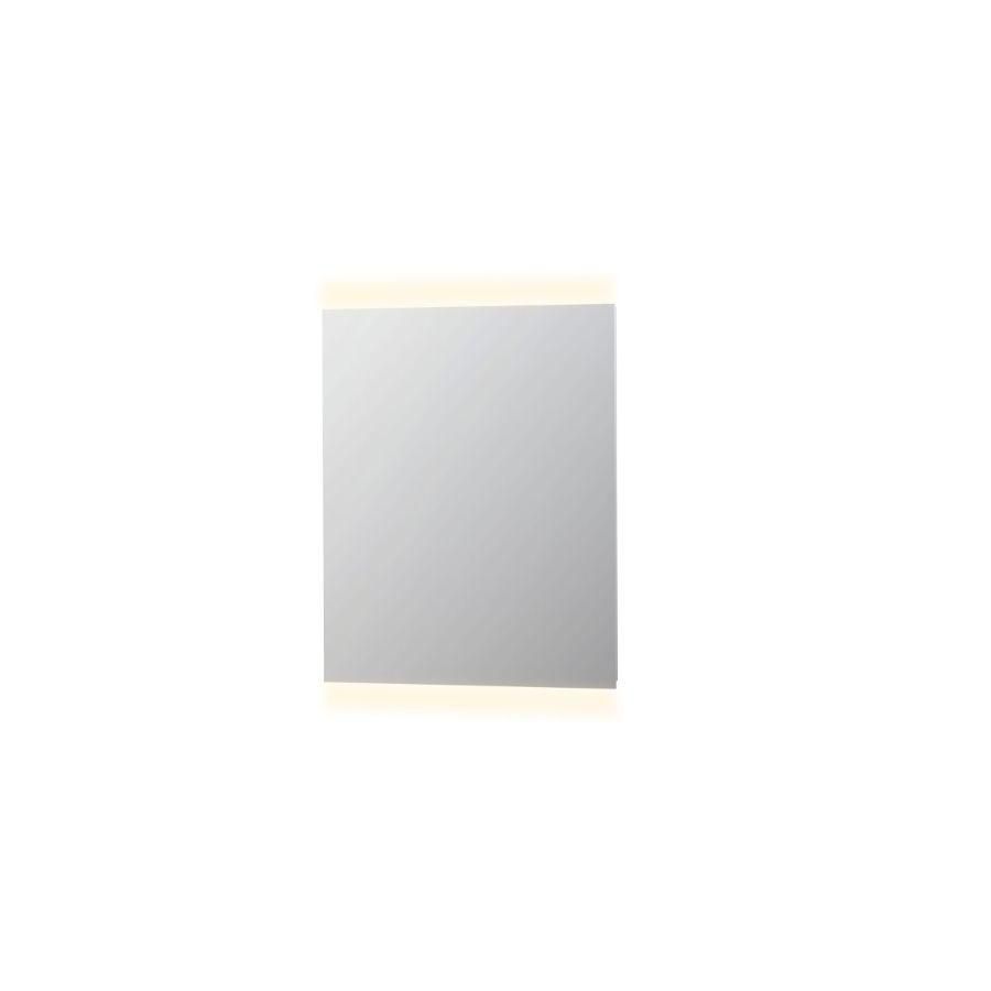 Spiegel SP4 op aluminium kader ind. LED-verl. ↑+↓ en sensor schakelaar 800x700mm