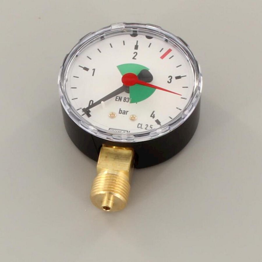 Manometer 63mm 0-4bar 3/8"bt. radiaal