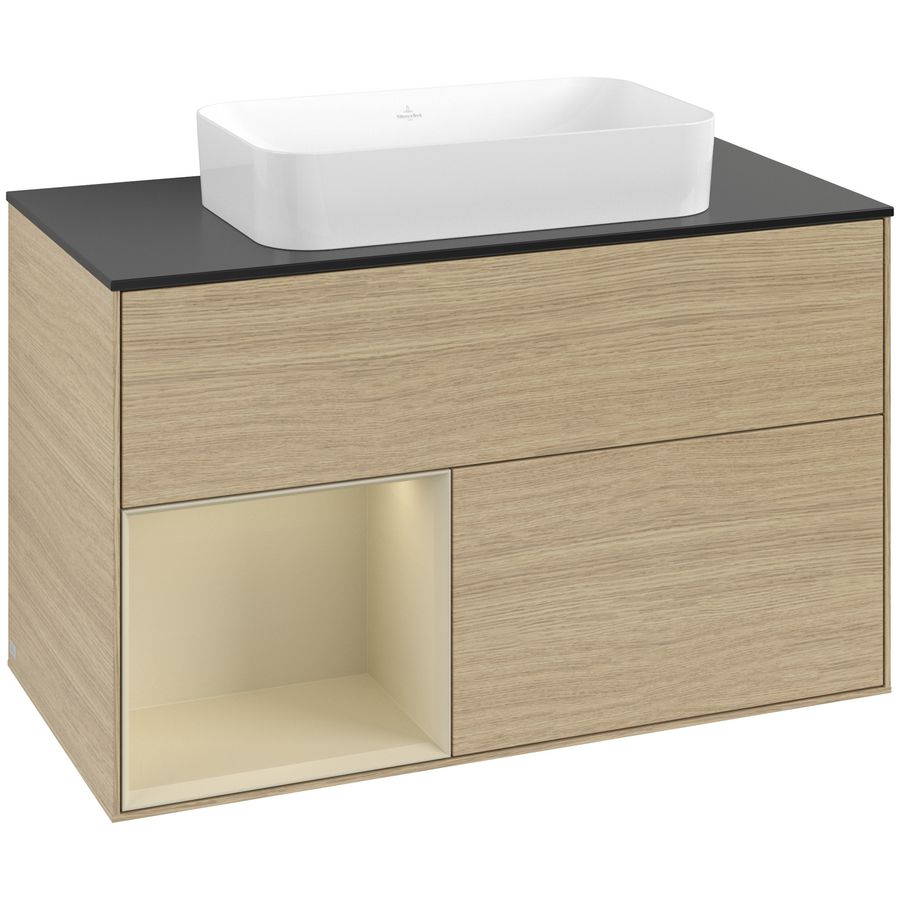 Wastafelonderkast Finion 1000x603x501mm Oak Veneer F652HJPC