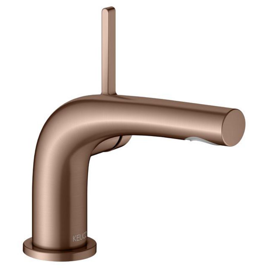 1-hendel wastafelmengkraan 80 afvoergarnituur rood goud